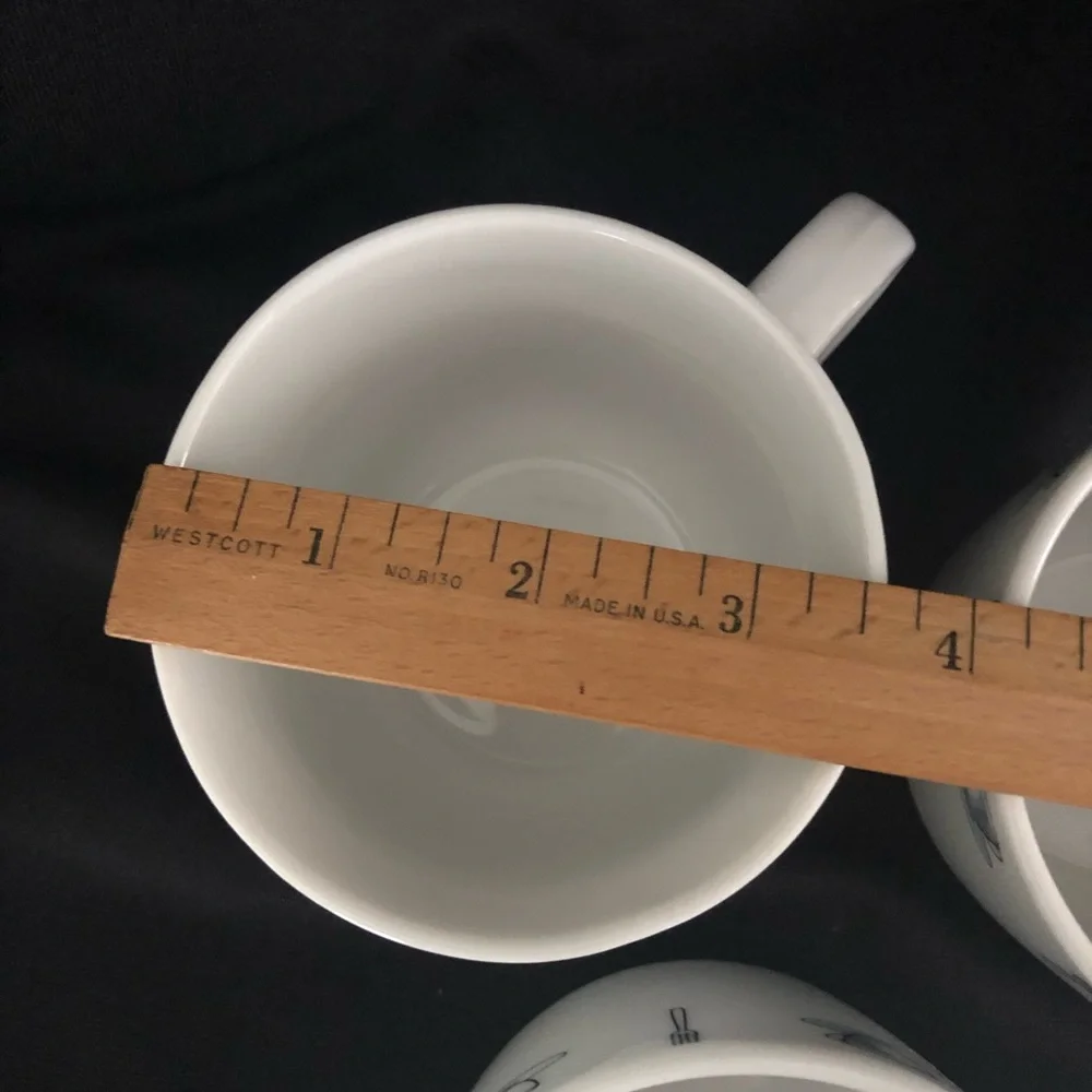 3 Crate&Barrel Coffee Shop Series Mugs Kathleen Wills - Mugs & Utensils Design - Picture 7 of 13